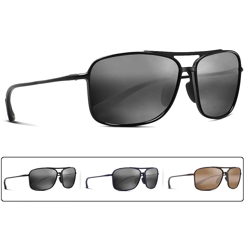MAXJULI Classic Pilot Sunglasses Men Polarized Driving Sun glasses Male Cycling sports Goggles UV400 Hiking Eyewear Tr90 frame