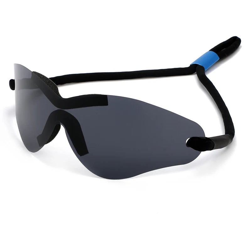 Oversized Punk Sport Rimless Sunglasses Women Men Luxury Brand Designer Hip Hop One Piece Y2K Sun Glasses
