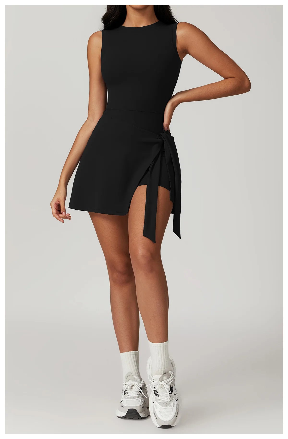 Romper Backless Set Gym Sports Fitness Bodysuit Siamese Sportswear Women Clothes Jumpsuit Skirt One-piece Playsuit Yoga Suit