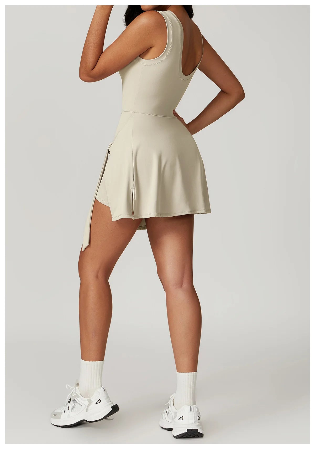 Romper Backless Set Gym Sports Fitness Bodysuit Siamese Sportswear Women Clothes Jumpsuit Skirt One-piece Playsuit Yoga Suit