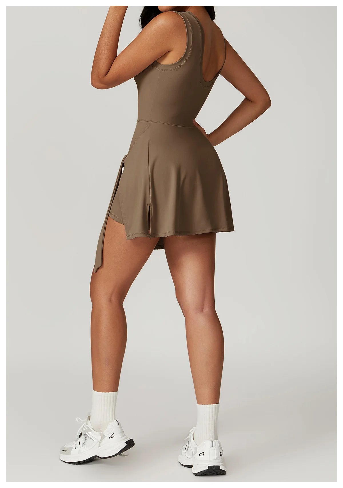 Romper Backless Set Gym Sports Fitness Bodysuit Siamese Sportswear Women Clothes Jumpsuit Skirt One-piece Playsuit Yoga Suit