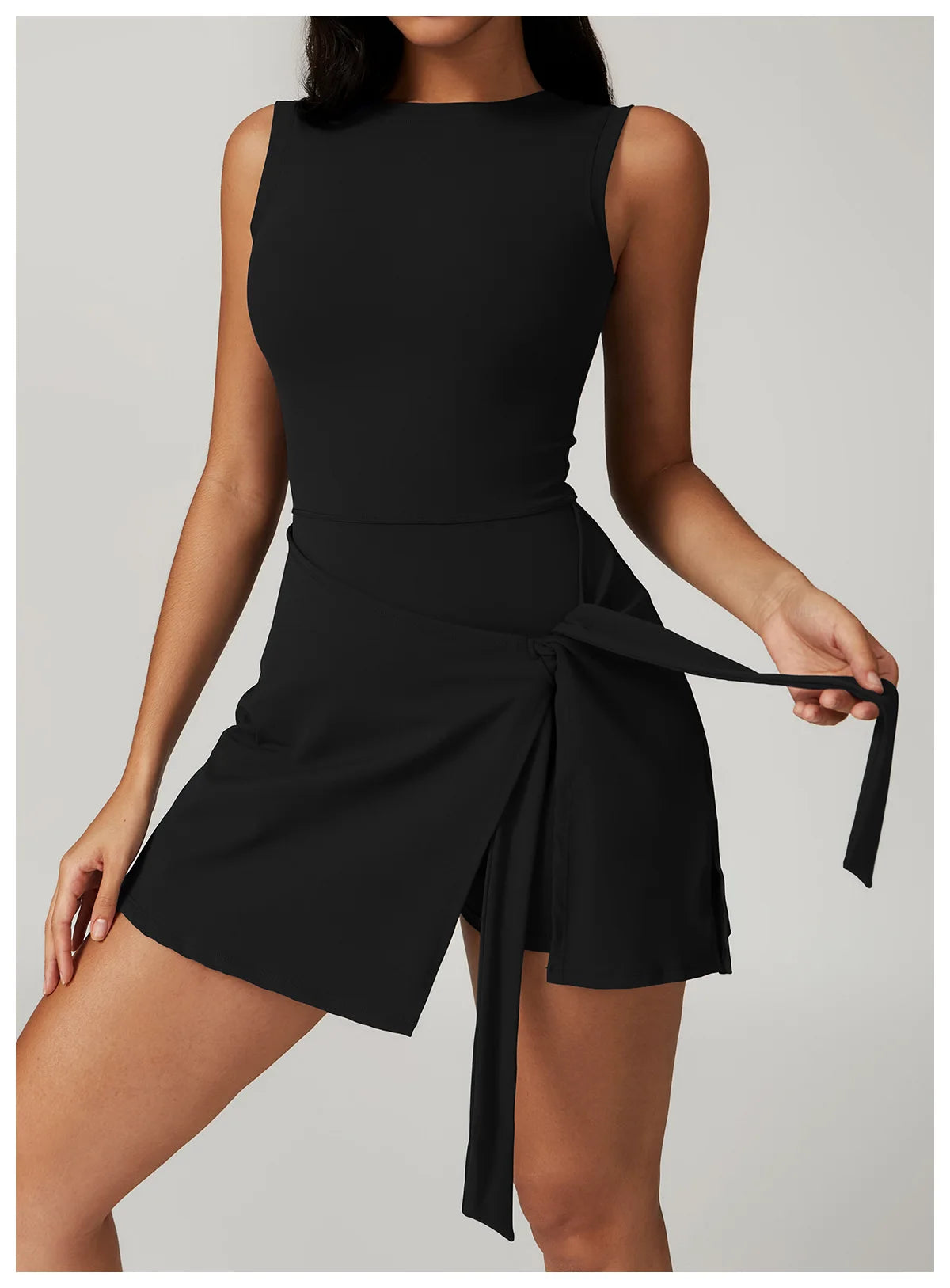 Romper Backless Set Gym Sports Fitness Bodysuit Siamese Sportswear Women Clothes Jumpsuit Skirt One-piece Playsuit Yoga Suit