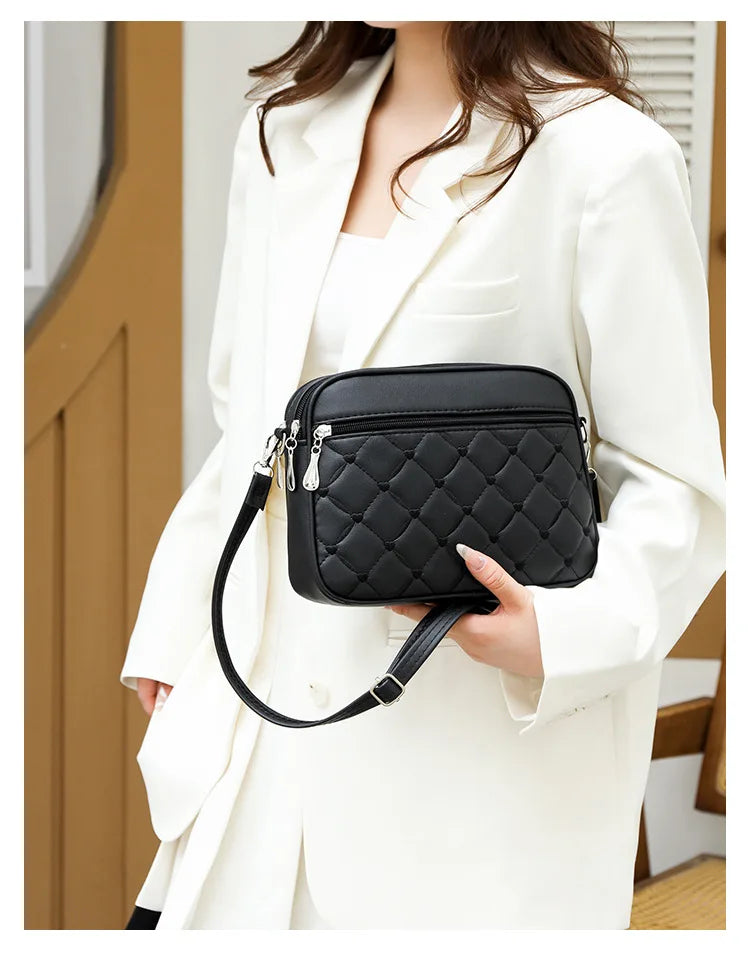 2025 Ladies with High-end and Exquisite Bags New Women's Summer Handbag Versatile Foreign Trade Crossbody Small Square Bags